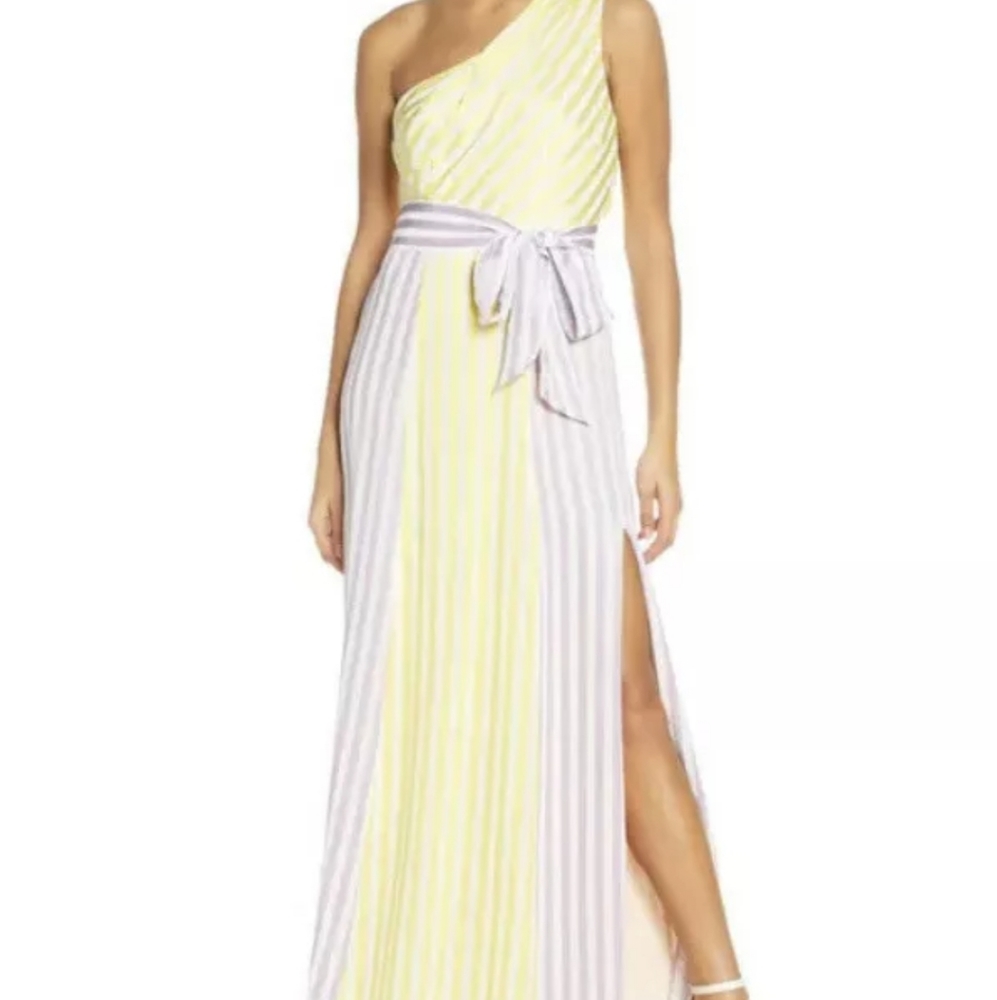 FOXIEDOX elegant formal one-shoulder gown NWT